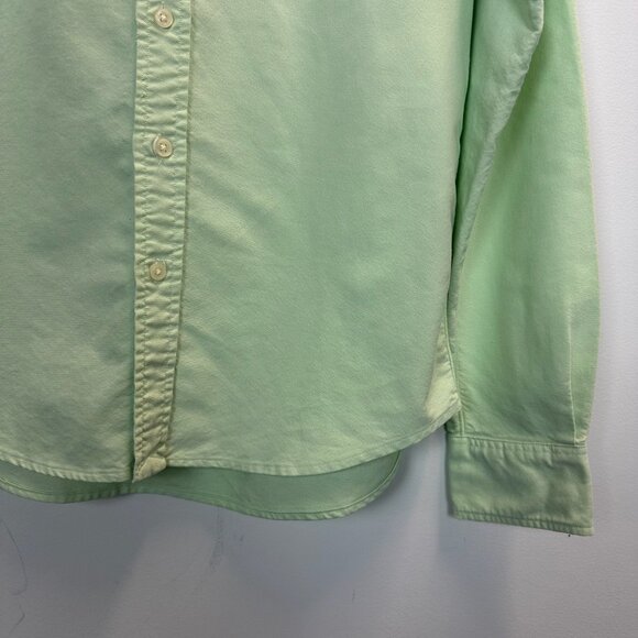 Rugby Ralph Lauren OCBD Button Down Shirt Green Size 2 - Picture 8 of 12